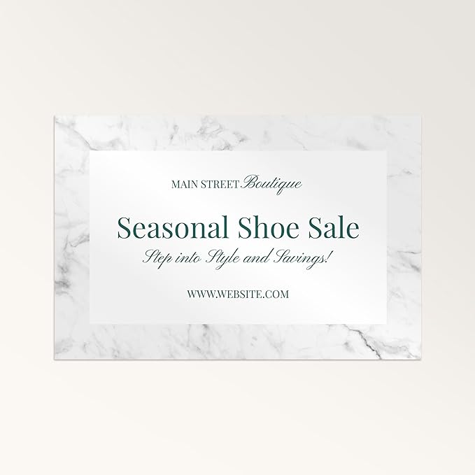 STAPLES - Personalized Semi-Gloss Poster - 36W" x 24L" Custom Print - Ideal for Home or Office Décor (Marble)