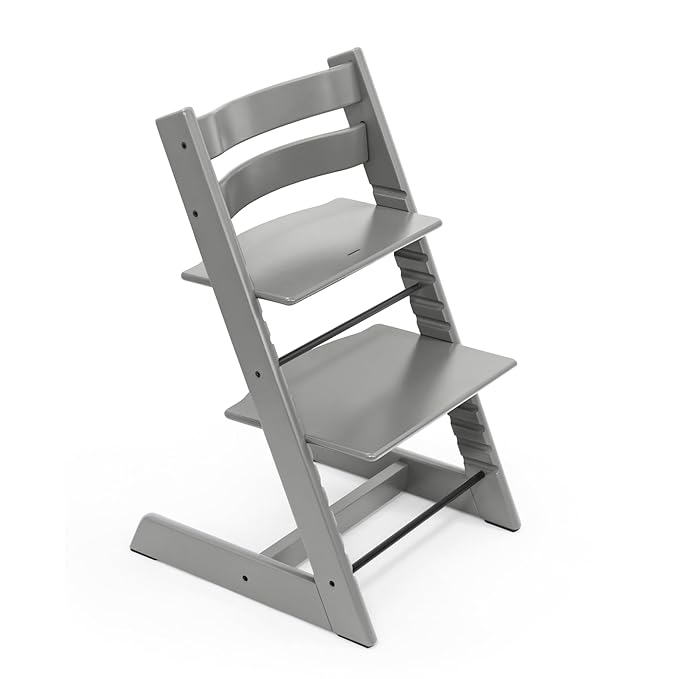 Tripp Trapp Chair from Stokke, Storm Grey - Adjustable, Convertible Chair for Toddlers, Children & Adults - Convenient, Comfortable & Ergonomic - Classic Design