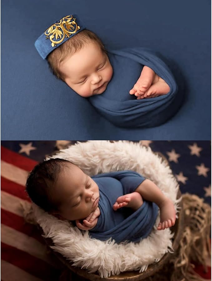 Newborn Photography Props Swaddle Newborn Wraps for Baby Boys Girls Infant Baby Photo Props Shoot Stretch Blanket