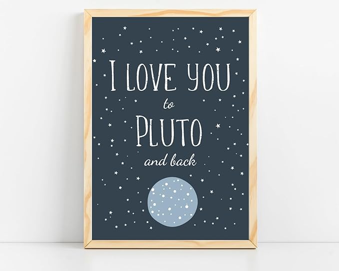 VUVUKU Space Themed Nursery Prints Outer Wall Art For Baby Boy Room Stars Galaxies Planets Kids Decor Bedroom Poster Playroom