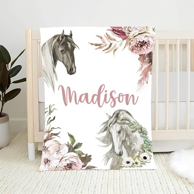 Personalized Baby Blanket With Name, Custom Name For Adult, Boys Girls, Best Gift Blanket, Kids Fleece and Sherpa Full Size DT27