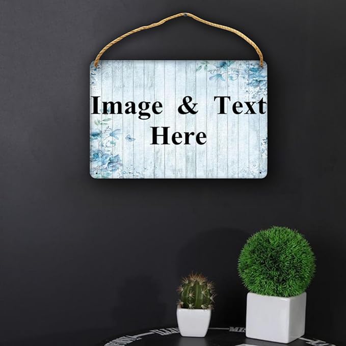 RETEHULO Personalized Custom Decorative Signs Plaques Wooden Hanging Wall Sign, Boys Girls Bedroom Art Wall Decor Custom Name Kids Baby Nursery Plaque