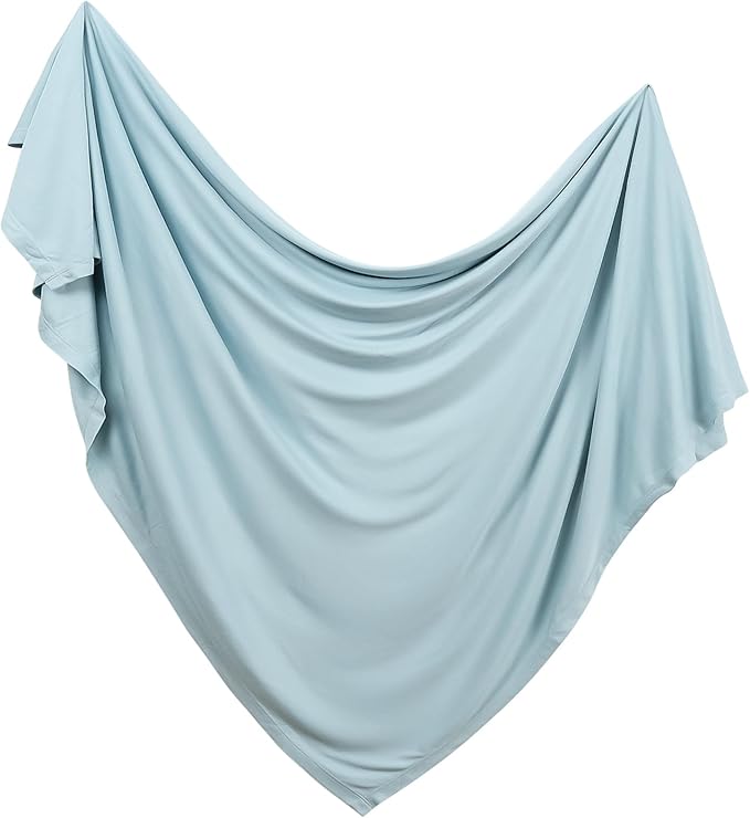 PurComfy Supersoft Swaddle Blanket, Premium Bamboo Viscose Baby swaddling Blankets for Newborns, Lightweight & Breathable Swaddle Blankets for Boys and Girls, 47” x 47”, Neutral Baby Essentials
