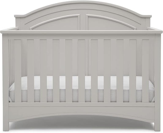 Delta Children Perry 6-in-1 Convertible Crib - Greenguard Gold Certified, Moonstruck Grey