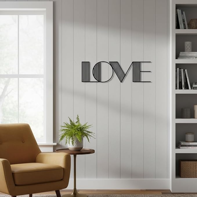 Custom Metal Name Sign – Custom Name Sign Baby – Personalized Striped Geometric Name Wall Decor, Modern Laser Cut Iron Words For Nursery, Wedding Backdrop & Home Decoration Gift (8"-22")