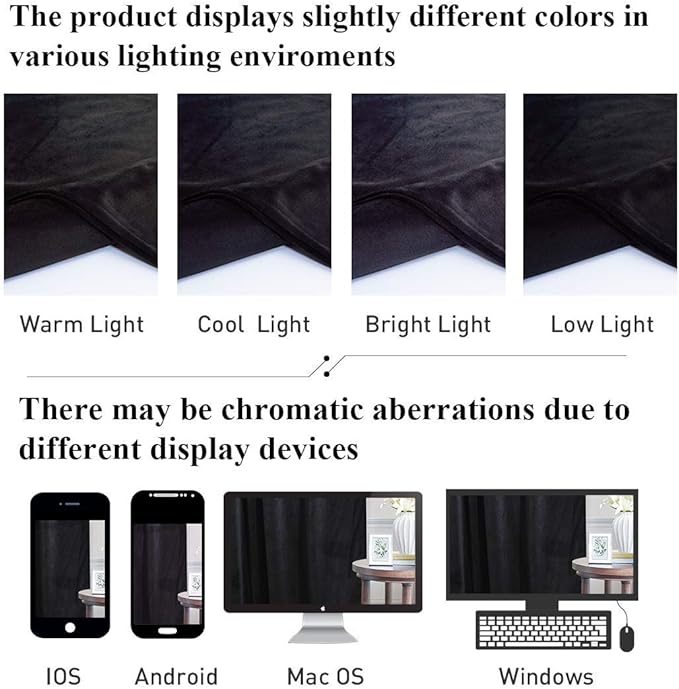 StangH Black Living Room Curtains 105 inches Long Soft Velvet Light Blocking Thermal Insulated Window Drapes for Bedroom Heavy Privacy Panels for Theater, W52 x L105, 2 Panels