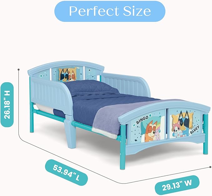 Delta Children Plastic Toddler Bed, Bluey