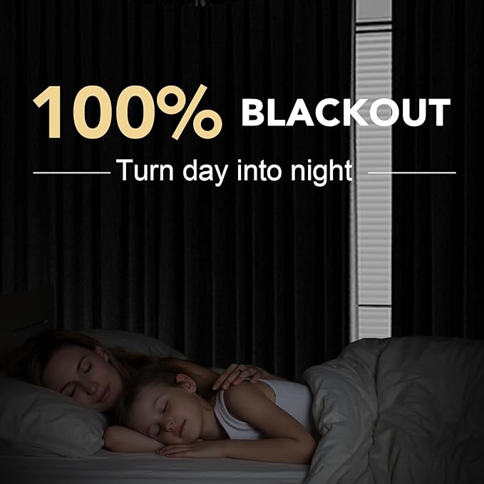H.VERSAILTEX Linen Blackout Curtains Durable Thick Textured Linen Look 100% Blackout Patio Door Curtain Anti Rust Grommet Extra Wide Sliding Door Curtain Panel, Blue Sapphire, W100 x L108 inch