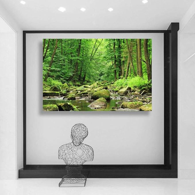 SIGNWIN-Canvas Wall Art-Sunshine in The Forest -Canvas Prints Home Artwork Decoration for Living Room,Bedroom - 24x36 inches