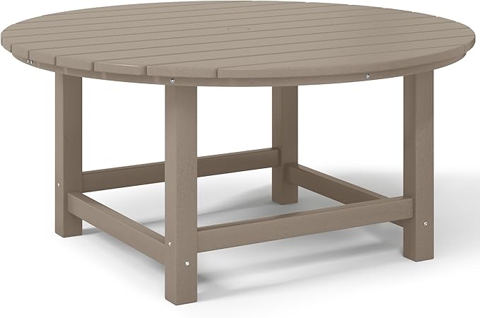 Costaelm Kids Dinner Table, Toddler Play Desk Student Desk Outdoor Childrens Picnic Tables for Children Arts & Crafts, Snack Time, Multi-Activity Table for Ages 2-8 in Home/Outside, Weathered Wood