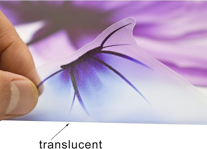 Tulip Wall Decals Flower and Colorful Butterfly Wall Sticker Purple Floral Art Wall Clings 25.2x35.43inch Removable DIY Vinyl Stickers for Living Room Bedroom TV Sofa Background Decoration