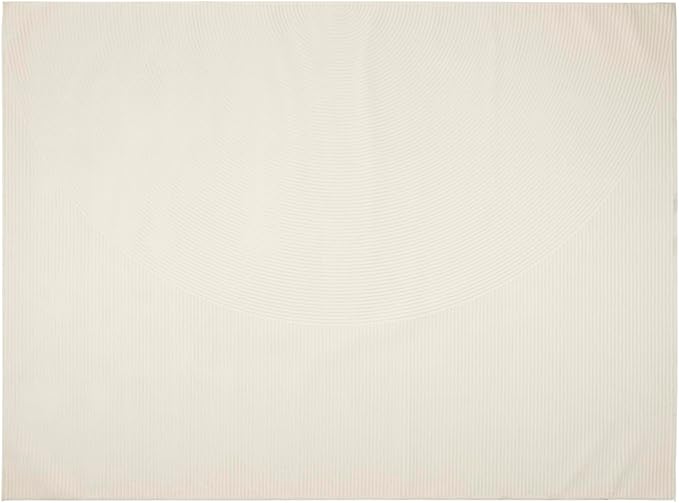 Revival Rugs Record 10'6" x 14'3" Washable Area Rug for Living Room Bedroom - 100% Recycled Oeko-TEX Certified, Medium Pile, Beige, Cream