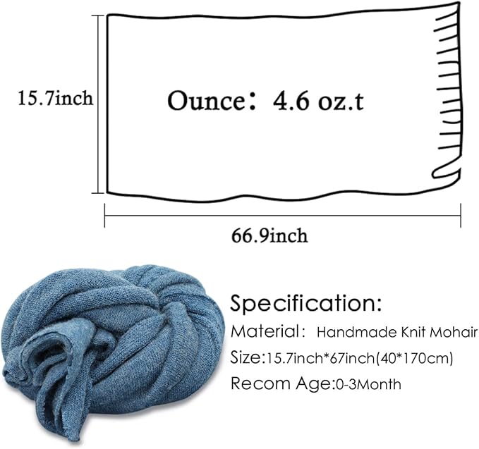 Newborn Photography Props Swaddle Newborn Wraps for Baby Boys Girls Infant Baby Photo Props Shoot Stretch Blanket