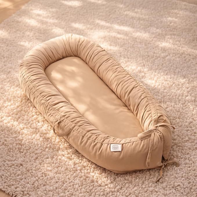 Baby Lounger, Infant Lounger for Newborn,Portable Baby Nest Cover Breathable & Soft, Newborn Essentials