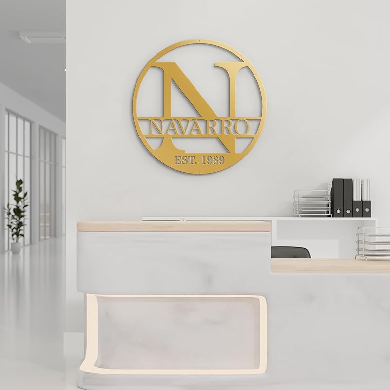 Custom Metal Signs Metal Name Sign Metal Wall Art Split Letter Monogram Wall Decor Metal Wall Art Last Name Sign Family Name Sign Personalized Wedding Gift Fire Pit Sign Outdoor Decor Cabin Sign