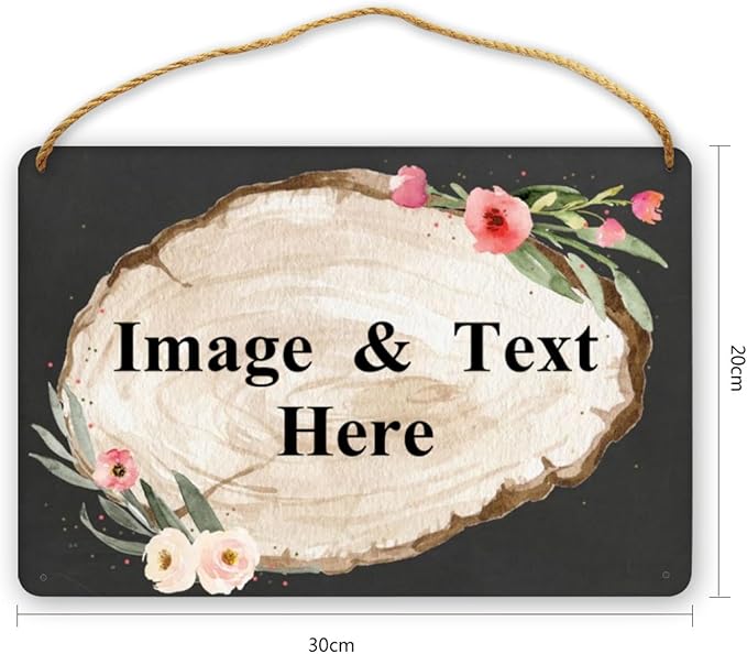 RETEHULO Personalized Custom Decorative Signs Plaques Wooden Hanging Wall Sign, Boys Girls Bedroom Art Wall Decor Custom Name Kids Baby Nursery Plaque