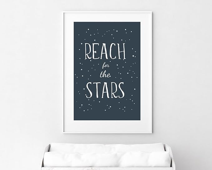 VUVUKU Space Themed Nursery For Baby Boy Print Decor Art Kids Room Wall Prints