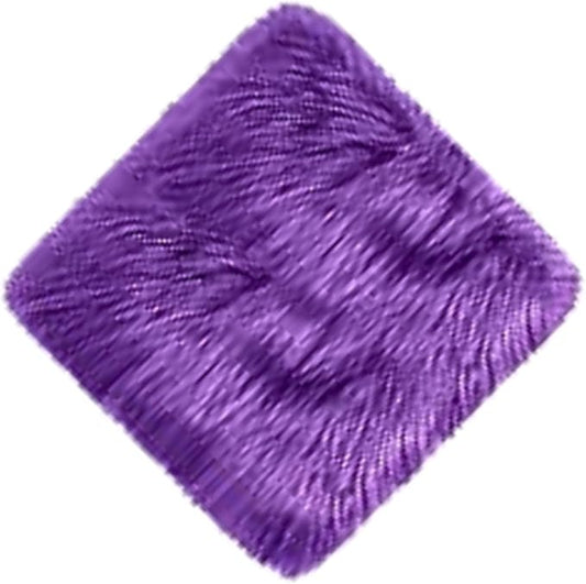 12inch Square Small Faux Fur Sheepskin Cushion Soft Plush Area Rug,Photo Background for Small Product Desktop Photography,Display and Decor,Jewelry,Nail Art,Locker Accessories (Purple)