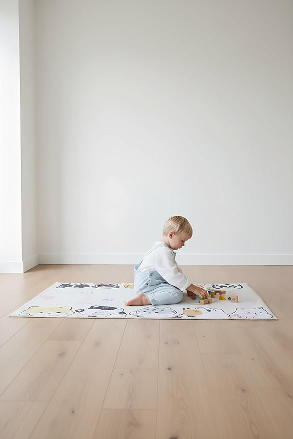 Colorful Kids Circle Activity Rug for Classroom 01
