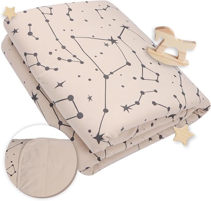Nyte Nyte Baby - 1.0 TOG Soft Baby Quilted Blanket - Lightweight and Breathable, Ideal for Newborns and Toddlers, 30" x 40", Machine Washable, Beige