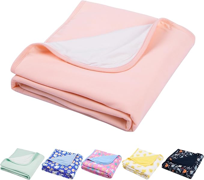 Supersoft Baby Blankets for Girls Boys, Rayon Made from Bamboo Baby Quilt - Breathable & Hypoallergenic Blanket for Bedding Crib Stroller 30"x40" (Pink)