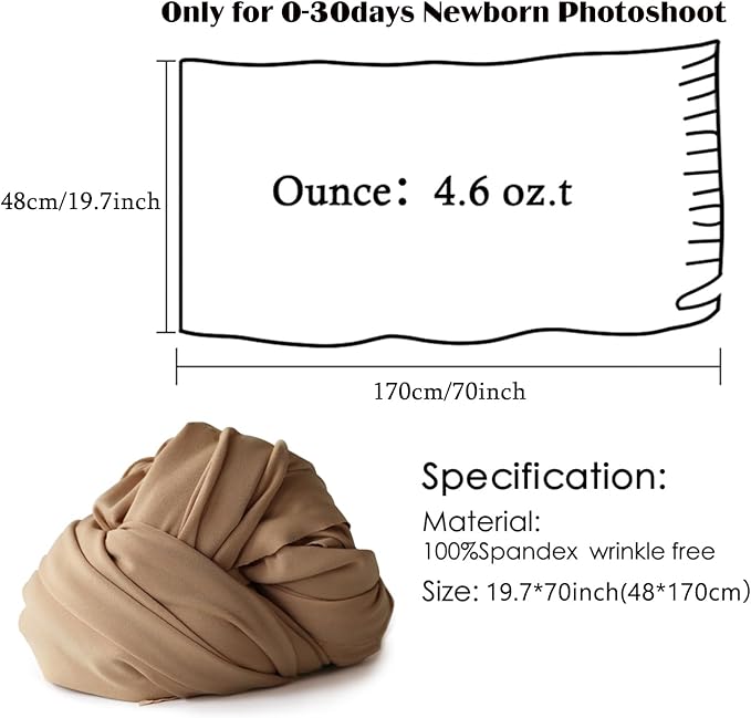 Newborn Photography Props Swaddle Newborn Wraps for Baby Boys Girls Infant Baby Photo Props Shoot Stretch Blanket