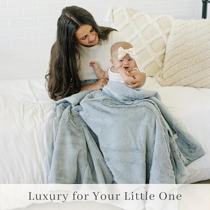 SARANONI Luxury Lush Kids Blanket | Ultra-Soft & Cozy Plush Comfy Blankets for Kids & Teens | Slate - 40” x 60”