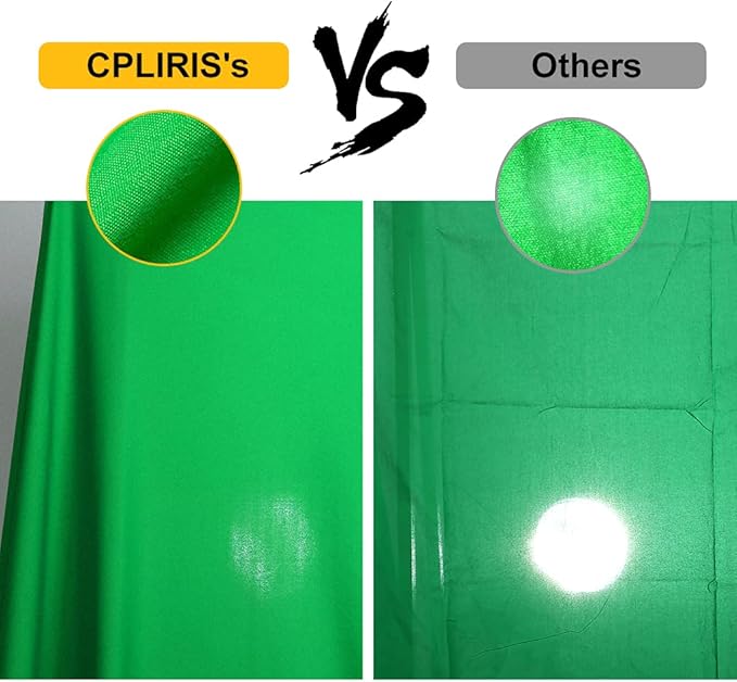 10x12ft Green Screen Backdrop for Photography, Chromakey Background Fabric for Photoshoot, Zoom Meeting, Game Live Steaming