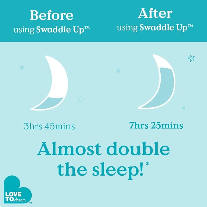 Love to Dream Swaddle UP, Stripe Pink, 1.0 TOG Baby Sleep Sack, Self-Soothing Swaddles for Newborns, Improves Sleep, Snug Fit Helps Calm Startle Reflex, New Born Essentials for Baby, 13-19 lbs,