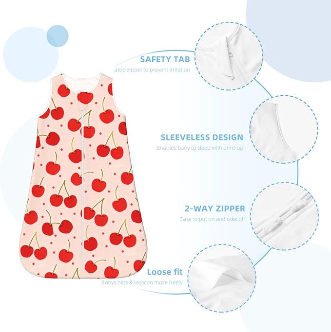 Baby Sleep Sack Sleeveless Sleeping Bag Wearable Blanket Soft Breathable Toddler Sleep Bag Christmas Snowflake