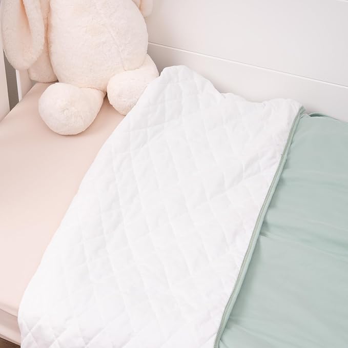 Crib Toddler Comforter, 40 x 60 inch Lightweight Ultra-Soft Baby Crib Quilted Blanket for Boys Girls