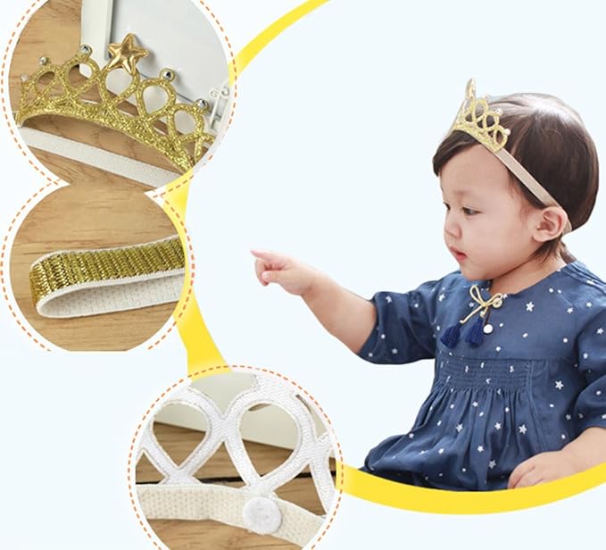 DANMY Baby Girl Super Elastic Headband Toddler Hair Band Soft Headwrap Crown Children Hair Accessories