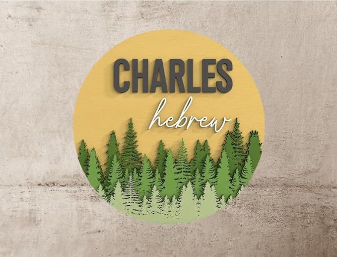 Personalized Name Sign for Kids Room - Custom Wood Sign Tree Custom Name Sign Baby Room Decor, Signs for Kids Room Wall Decor