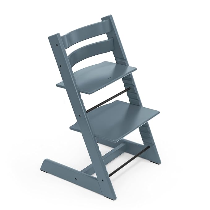 Tripp Trapp Chair from Stokke, Fjord Blue - Adjustable, Convertible Chair for Toddlers, Children & Adults - Convenient, Comfortable & Ergonomic - Classic Design