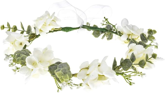 Floral Fall Camellia Flower Crown Rose Headpiece Wedding Bridal Flower Girl Halo Maternity Photo Props FL-03