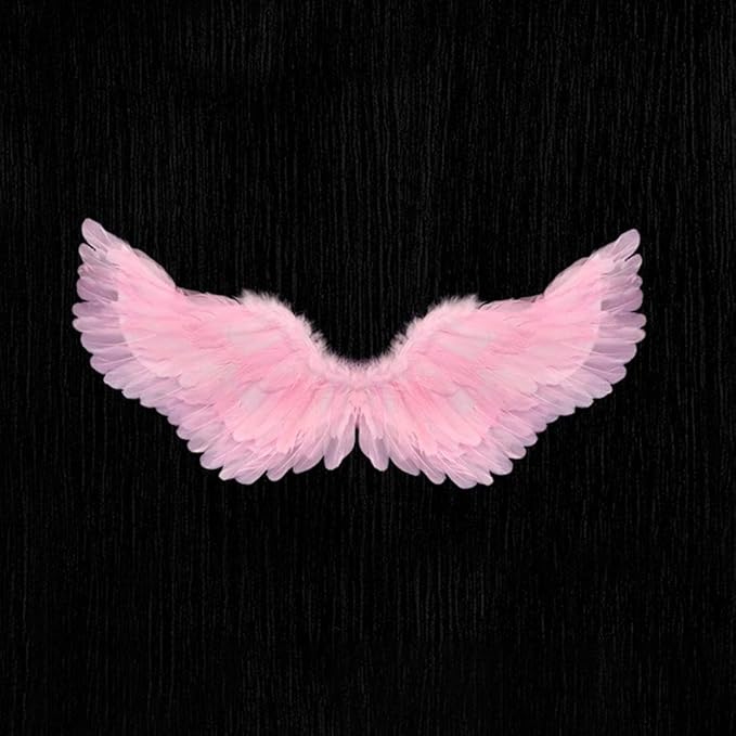 Angel Feather Wings, Lightweight Carnival Costume with Elastic Straps, Bright Color Cosplay Photography Props