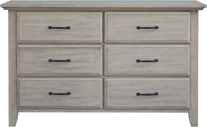 Soho Baby Chandler Premium 6-Drawer Dresser, Stone Wash