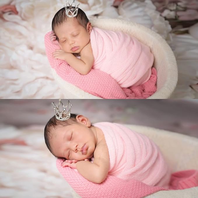 Newborn Posing Wrap Newborn Photography Props Soft Stretch Knit Blanket Handmade Wrap for Baby Boys Girls Photoshoot
