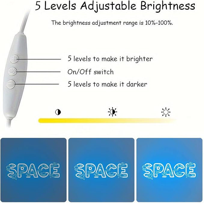 Custom SPACE Neon Sign, Space Theme LED Wall Light, Rocket Astronaut Planet Neon Decor, Cosmic Theme Light Art for Kids’ Bedroom, Nursery Decor, Children’s Play & Sleep Spaces 15.7″ × 5.9″
