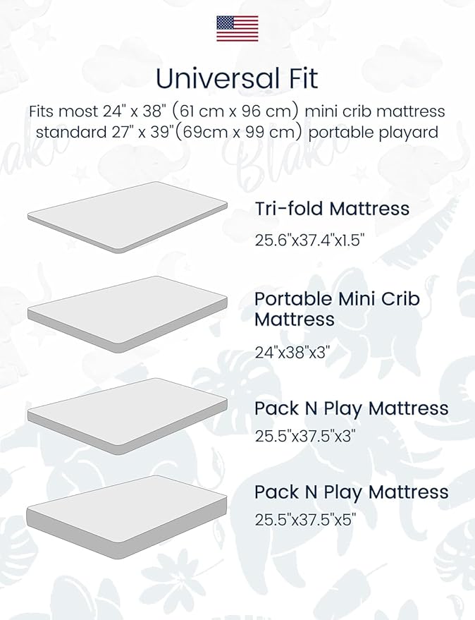 TotAha Buttery Soft Mini Crib Sheets Girl, Floral Pack N Play Mattress Sheets Hypoallergenic, Premium Jersey Playrad Sheets, Pink Flower Graco Pack and Play Sheets Fitted 2 Pack