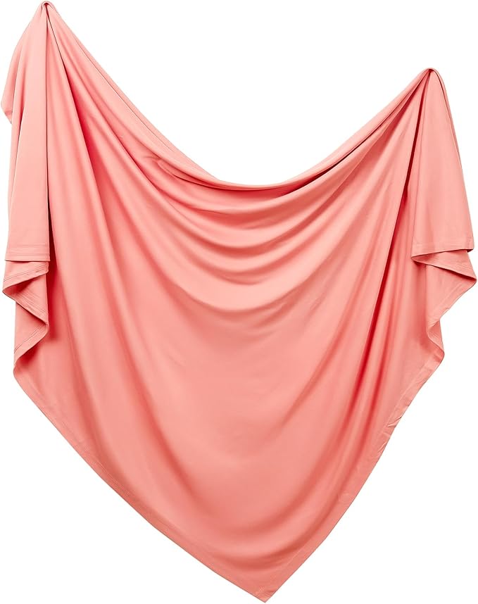 PurComfy Supersoft Swaddle Blanket, Premium Bamboo Viscose Baby swaddling Blankets for Newborns, Lightweight & Breathable Swaddle Blankets for Boys and Girls, 47” x 47”, Neutral Baby Essentials