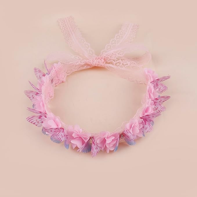 New Model Children Girl Lace Headbands Lace Flower Hairbands 2pcs Hair Accessories Gift for Children (lace-3)