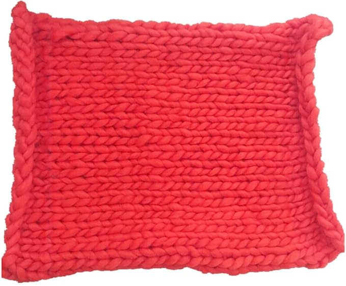 Newborn Photography Props Blanket, 50 * 50cm Hand-Knitted Crochet Newborn Photography Props Blanket Basket Filler Newborn Baby Photography Props for Boys Girls