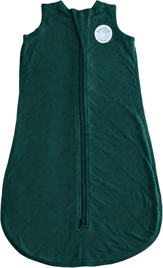 Dreamland Baby Lightweight Bamboo Viscose Sleep Sack (12-24 Months). 1.0 TOG Ultra Soft Blanket w/ 2-Way Zipper. 95% Viscose, 5% Spandex (Forest). Mom-Owned US Business, Premium Materials