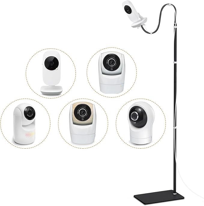 Baby Monitor Floor Stand Mount Compatible with Vtech VM819, Advanced HQ Max, New VM901, RM7764HD, RM5467HD Baby Monitor, Baby Camera Stand Holder with Height Adjustable, Out of Baby Reach, More Safety