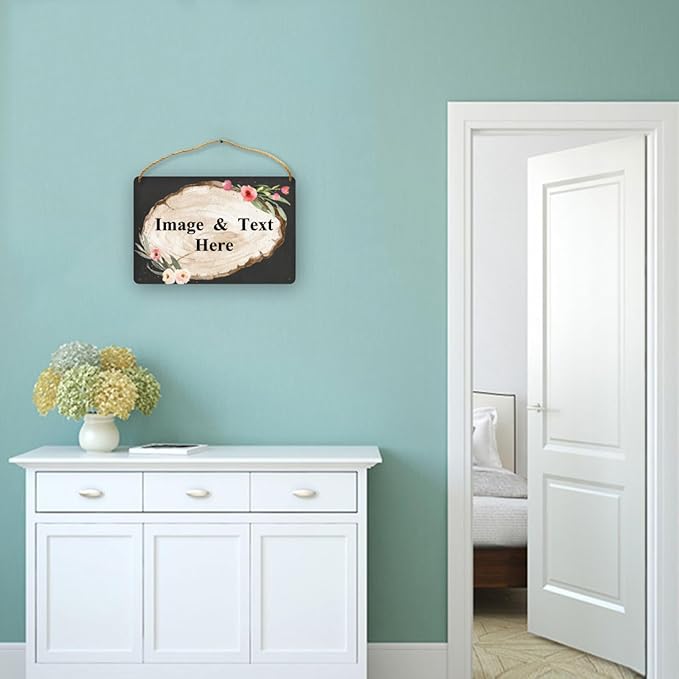 RETEHULO Personalized Custom Decorative Signs Plaques Wooden Hanging Wall Sign, Boys Girls Bedroom Art Wall Decor Custom Name Kids Baby Nursery Plaque