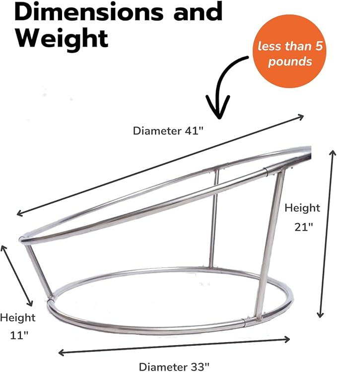 Newborn Posing Table and Beanbag(Unfilled) Stainless Steel Newborn Photography Stand with 6 Clamps Baby Photoshoot Stand Backdrop Frame Infant Round Background Station for Newborn Photo Sessions