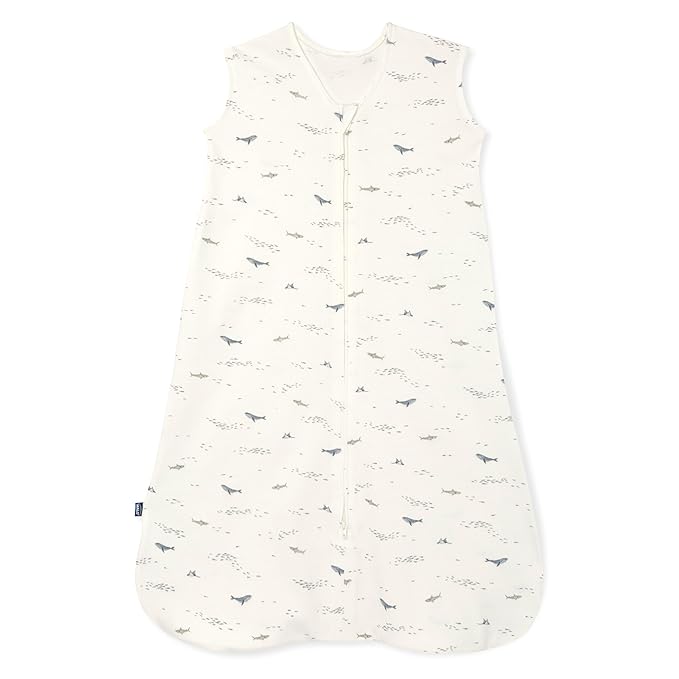 HALO SleepSack, 100% Cotton Wearable Blanket, Swaddle Transition Sleeping Bag, TOG 0.5, Ocean Life, Large, 12-18 Months