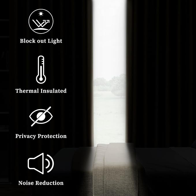 Pinch Pleated Blackout Curtain Panel with Full Blackout Liner Window Treatment Sets with Back Tab for Farmhouse Living Room Bedroom Thermal Insulated Drape with Hooks, 40"x90"x2, Sand/Linen