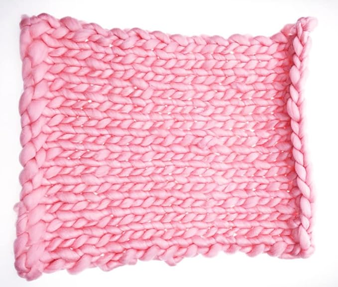 Newborn Photography Props Blanket, 50 * 50cm Hand-Knitted Crochet Newborn Photography Props Blanket Basket Filler Newborn Baby Photography Props for Boys Girls